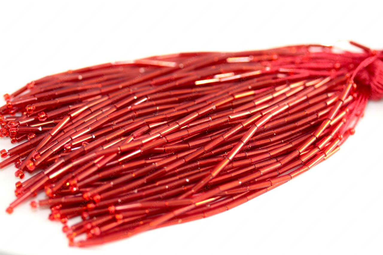 Пучки стекляруса Red 6mm прямий